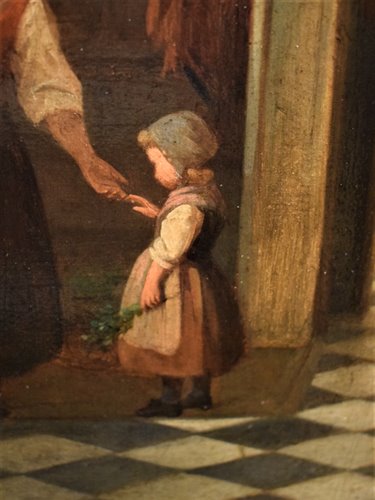 "Scena d'interno con Bambina e la Madre"